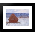 thumbnail image 1 of Grainstack in Overcast Weather, Snow Effect 20x24 Framed Art Print by Monet, Claude, 1 of 2