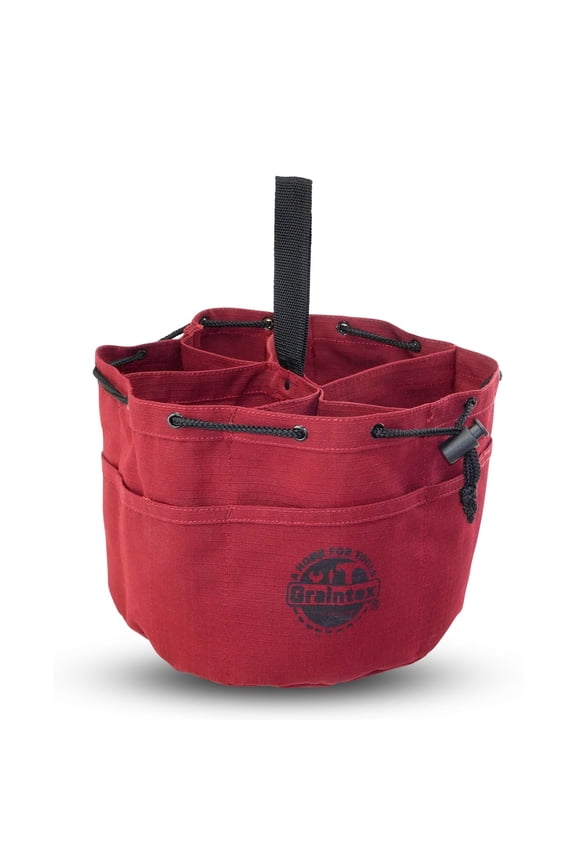 18 Pocket Rip-Stop Canvas Drawstring Organizer Pouch for Small Tools, Screws, Parts  Efficient Storage for Job Site or Home