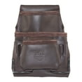 thumbnail image 1 of Graintex 9 Pocket Oil Tanned Leather Nail & Tool Pouch Dark Brown Color for Constructor/Electrician/Plumber, 1 of 6