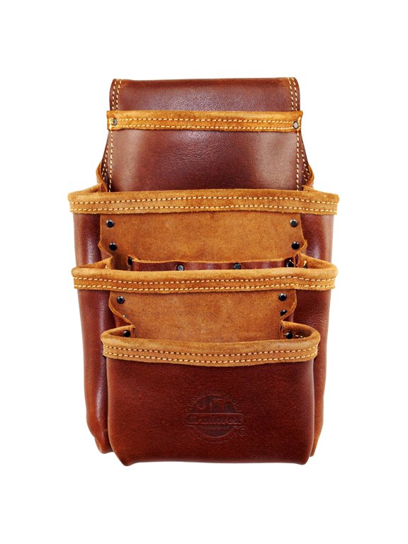 AS2532 Ambassador Series 7 Pocket Framers Tool Pouch Top Grain Leather for Framers, Constructors, Electricians, Plumbers, Handyman