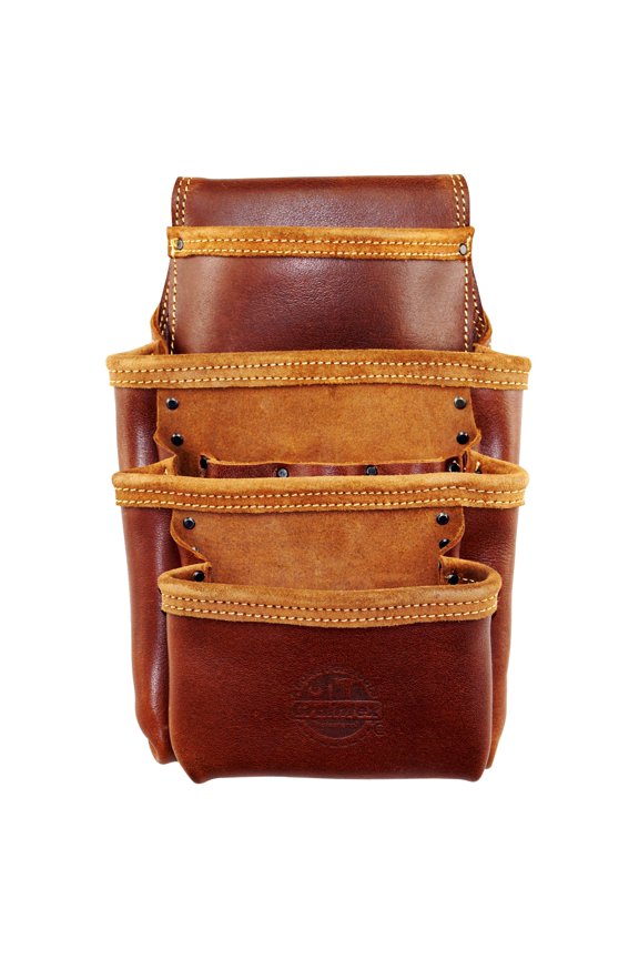 AS2532 Ambassador Series 7 Pocket Framers Tool Pouch Top Grain Leather for Framers, Constructors, Electricians, Plumbers, Handyman