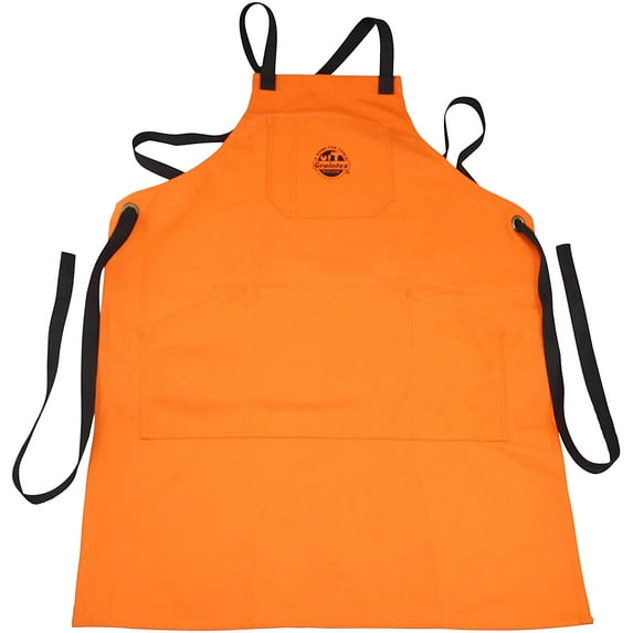 Graintex CA2333 5 Pocket Orange Color Canvas Work Apron