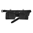 thumbnail image 1 of Graintex DS2448 12 Pocket Professional Work Apron Black Color Suede Leather with 2” Leather/Webbing Belt, 2 Hammer Holders for Constructors, Electricians, Plumbers, Handymen, 1 of 1