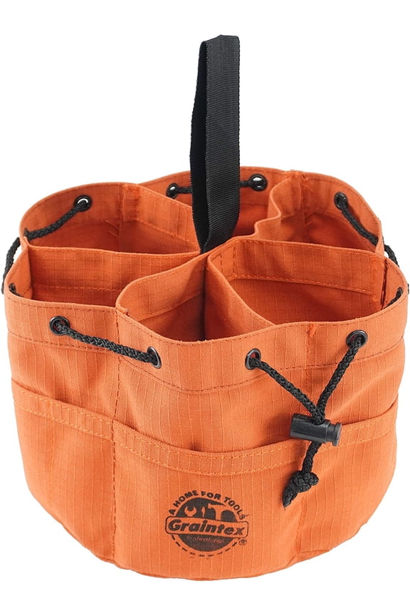 GB2889 Grab Bag Rust Color Rip-stop Canvas 18 Pockets Drawstring Closure