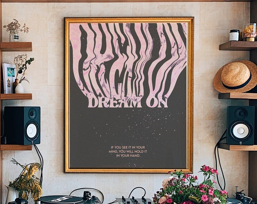 Grainy Gradient, Dorm Room Decor, Gradient Poster, Affirmation Poster ...