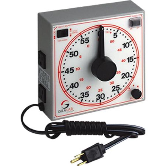 Gralab 170 60-Hour Industrial and Laboratory Timer, 120V AC