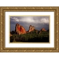 thumbnail image 1 of Grall, Don 14x11 Gold Ornate Wood Framed with Double Matting Museum Art Print Titled - CO, Garden of the Gods Sandstone formations, 1 of 4