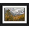 thumbnail image 1 of Grall, Don 18x13 Black Ornate Wood Framed with Double Matting Museum Art Print Titled - CO Autumn sunrise on Maroon Bells mountains, 1 of 4
