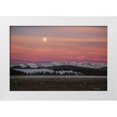 thumbnail image 1 of Grall, Don 18x13 White Modern Wood Framed Museum Art Print Titled - CO, Full moon and alpenglow above Mosquito Range, 1 of 4