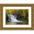 thumbnail image 1 of Grall, Don 32x23 Gold Ornate Wood Framed with Double Matting Museum Art Print Titled - Tennessee, Great Smoky Mts Abrams Falls, 1 of 4