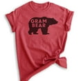 thumbnail image 1 of Gram Bear T-Shirt, Unisex Women's Shirt, Grandma T-shirt, Gram Shirt, Grandmother Shirt, Heather Red, Large, 1 of 6