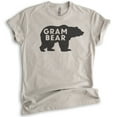 thumbnail image 1 of Gram Bear T-Shirt, Unisex Women's Shirt, Grandma T-shirt, Gram Shirt, Grandmother Shirt, Light Silk Gray, Medium, 1 of 6
