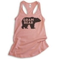 thumbnail image 1 of Gram Bear Tank Top, Ladies Racerback Tank Top, Grandma Tank, Gram Tank, Grandmother Tank, Desert Pink, X-Large, 1 of 3