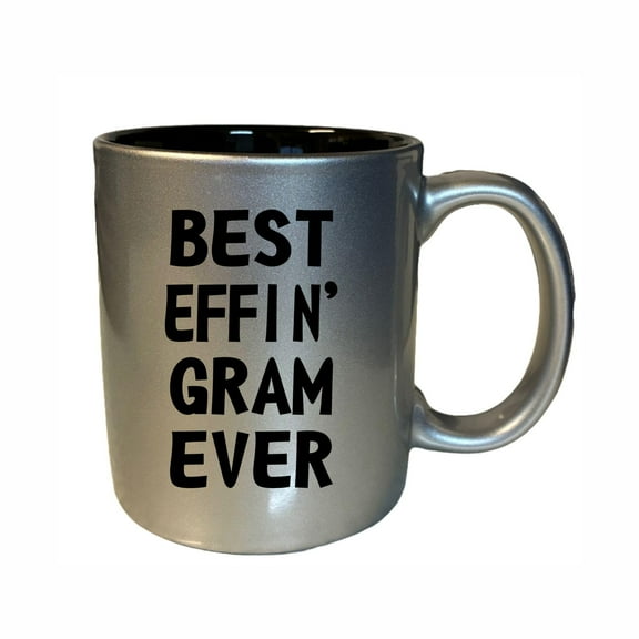 Gram Coffee Mugs, Best Effin Gram Ever 11oz Ceramic Coffee Cup Teacup with Handle, Funny Birthday Gifts