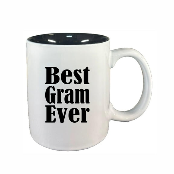 Gram Coffee Mugs, Best Gram Ever 11oz Ceramic Coffee Cup Teacup with Handle, Funny Birthday Gifts