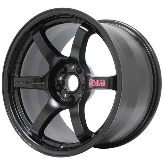 Gram Lights 57DR 17x9.0 +22 5x114.3 Semi Gloss Black Wheel