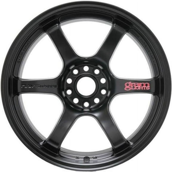 Gram Lights WGIQ12EH 17 x 9 in. 57DR Plus 12 mm Offset 5 x 114.3 mm Bolt Pattern Wheel, Semi Gloss Black