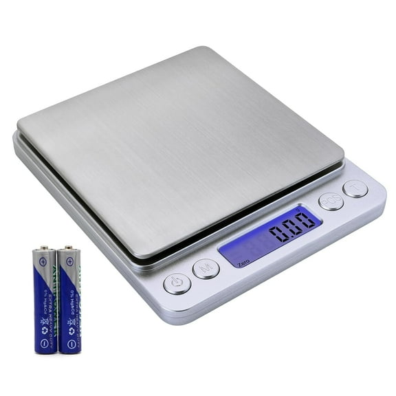 Gram Scale,Capacity 500g Accuracy 0.01g Mini Food Scales Digital Weight Grams and Oz,Small Kitchen High Precision for Espresso,Baking,Jewelry,Soap Making,Silver