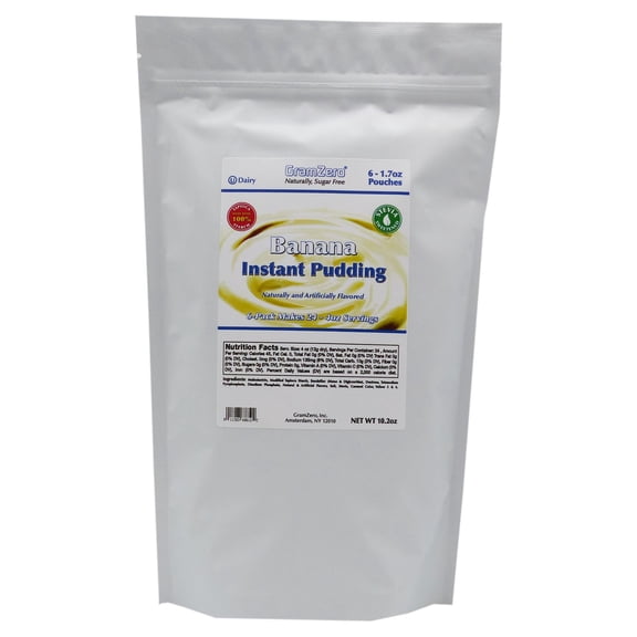 GramZero Stevia Sweetened Sugar Free Pudding Mix Flavor: Banana