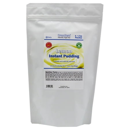 GramZero Stevia Sweetened Sugar Free Pudding Mix Flavor: Lemon