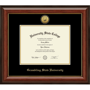 Grambling State University Diploma Frame, Document Size 9" x 7"