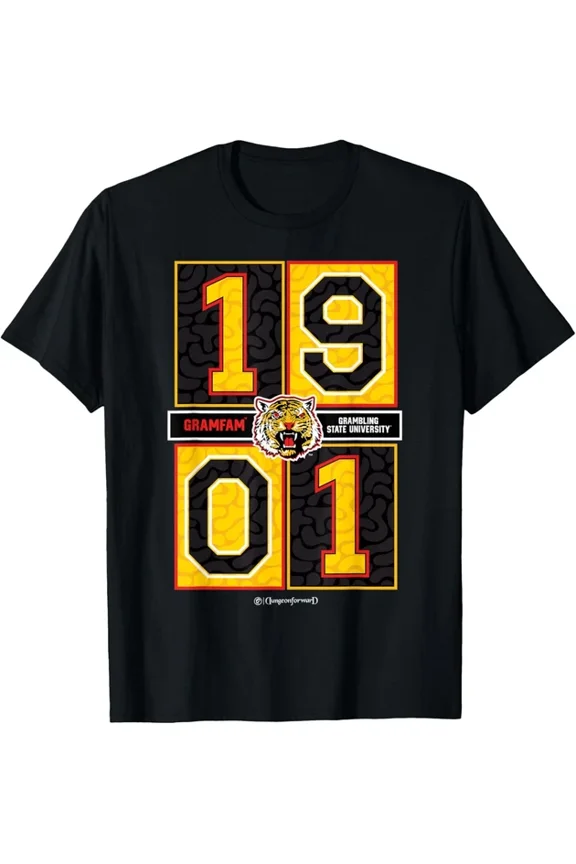 Grambling State University - Gsu Tigers Concrete Date Hbcu T-Shirt Unisex S-5XL Hot Trending Shirt, Vintage Birthday Gift