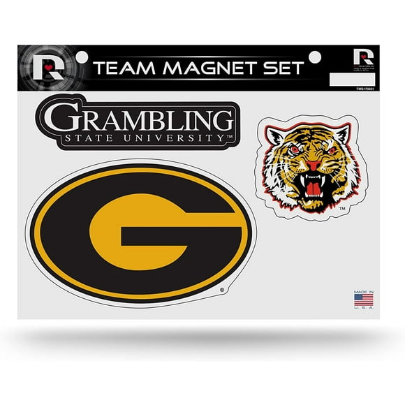 Grambling State University Tigers Multi Magnet Sheet Shape Cut 8x11 Inch
