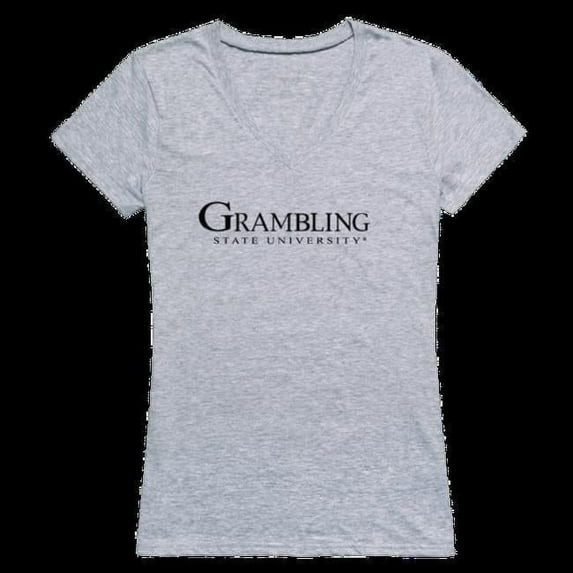 Grambling State University Tigers Womens Seal T-Shirt, Heather Grey - Extra Large