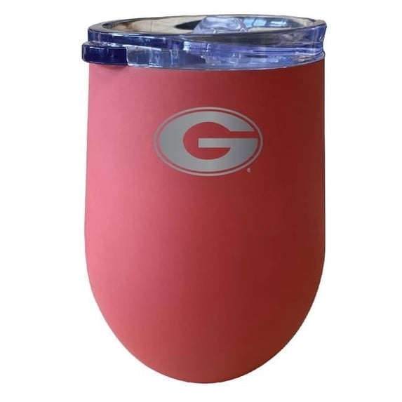 Grambling University Bulldogs 12 oz Insulated Wine Stainless Steel Tumbler, Coral