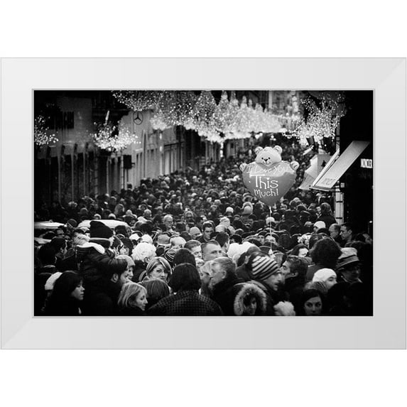 Grambone, Antonio 14x11 White Modern Wood Framed Museum Art Print Titled - I Love You This Much!