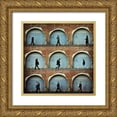 thumbnail image 1 of Grambone, Antonio 20x20 Gold Ornate Wood Framed with Double Matting Museum Art Print Titled - Tris Di Coppia, 1 of 4