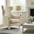 thumbnail image 1 of Gramercy Gold Croc Velvet Wing Chair, 1 of 6