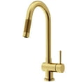 thumbnail image 1 of Gramercy Single-Handle Pull-Down Sprayer Kitchen Faucet with Touchless Sensor in Matte Brushed Gold, 1 of 15