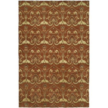 Gramercy Terracotta Hand Made Wool & Silkette„¢ Area Rug