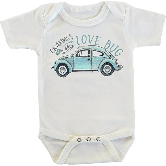 Gramma's Little Love Bug in Blue Onesie/Bodysuit