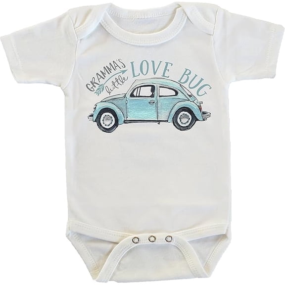 Gramma's Little Love Bug in Blue Onesie/Bodysuit