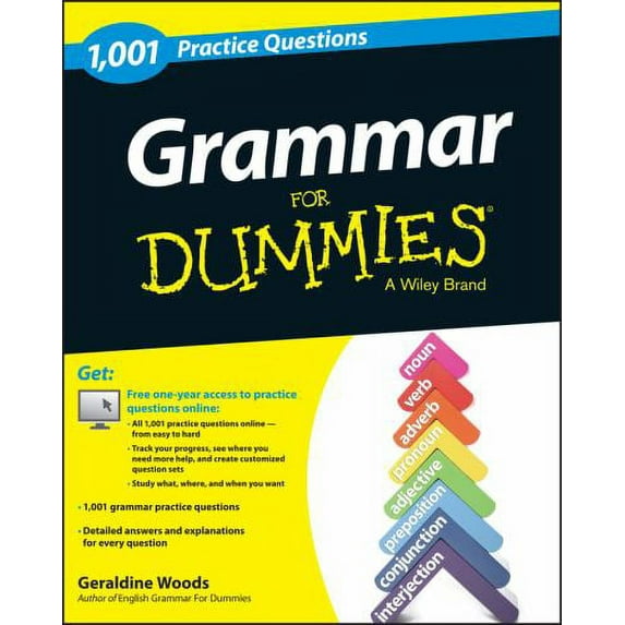 Pre-Owned Grammar: 1,001 Practice Questions for Dummies (Paperback) 1118745019 9781118745014