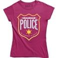 thumbnail image 1 of Grammar Police To Correct And Serve Joke Funny Humor Parody Women' T-Shirt, 1 of 4