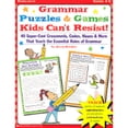 thumbnail image 1 of Pre-Owned Grammar Puzzles &amp; Games Kids Can't Resist : 40-Super-Cool Crosswords, Codes, Mazes &amp; More That Teach the Essential Rules of Grammar, 9780439077569, 0439077567, Paperback,, 1 of 1