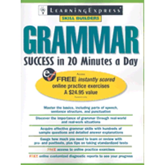 Pre-Owned Grammar Success in 20 Minutes a Day (Paperback) 1576856003 9781576856000