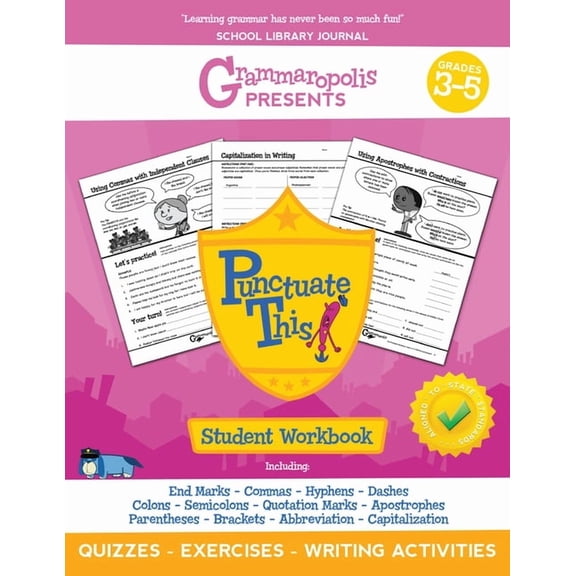 Grammaropolis Grammar Workbooks The Punctuation Workbook, Grades 3-5, (Paperback)