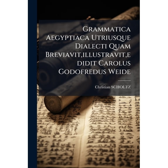 Grammatica Aegyptiaca Utriusque Dialecti Quam Breviavit, illustravit, edidit Carolus Godofredus Weide (Paperback)