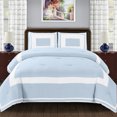 thumbnail image 1 of Grammercy Down Alternative Block Twin/Twin XL Comforter Set, Light Blue, 1 of 4