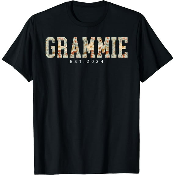 Grammie Est 2024 Promoted To Grammie Mother's Day T-Shirt