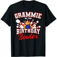 thumbnail image 1 of Grammie Of The Birthday Bowler Bday Bowling Party T-Shirt, 1 of 4