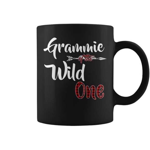 Grammie Of The Wild One Plaid Lumberjack 1St Birthday Coffee Mugs