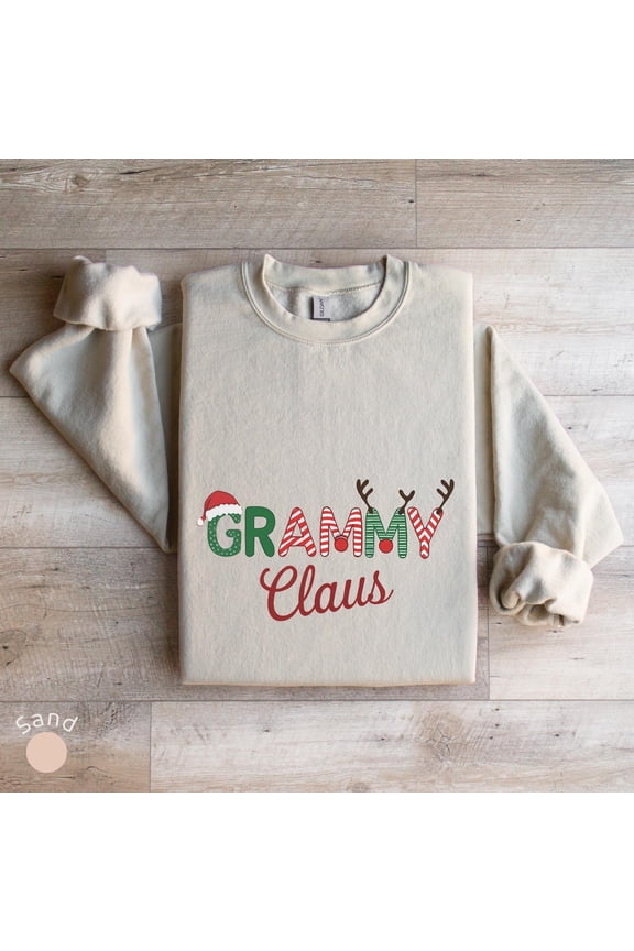 Grammy Claus Sweatshirt, Grammy Shirt, Grammy Claus Shirt, Grandma Shirt, Grandma, Crewneck Shirts All Size S-5Xl