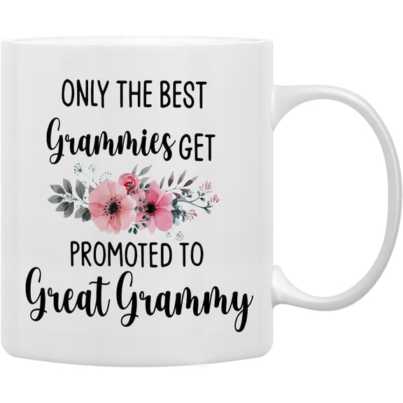 Grammy Coffee Mug, Grammy Gift, Grandma Mug, Grandma Gifts, Grandma Pregnancy Announcement, Tea Cup Gifts for Grandma Grammy, Promoted to Great Grammy Coffee Cups Ceramic 11oz