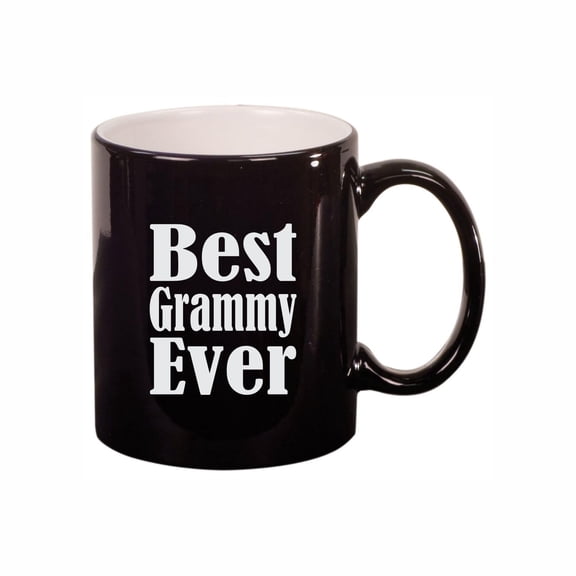Grammy Coffee Mugs, Best Grammy Ever 11oz Ceramic Coffee Cup Teacup with Handle, Funny Birthday Gifts