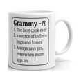 thumbnail image 1 of Grammy Definition Best Cook Mug Coffee Tea Ceramic Mug Office Work Cup Gift, 1 of 3